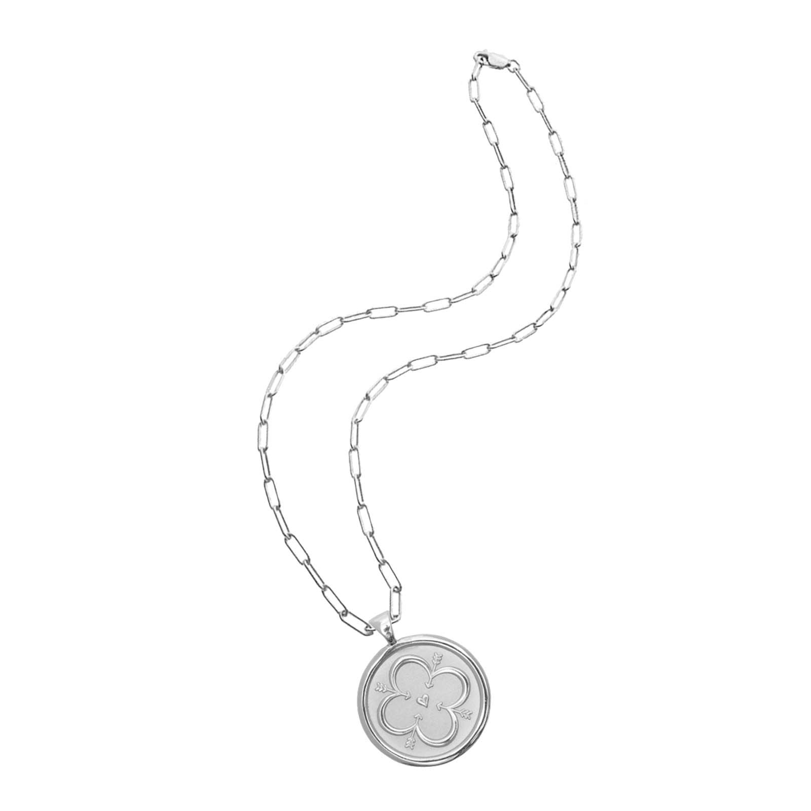 LOVE JW Original Pendant Coin in Silver | Jane Win