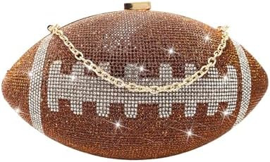 ARTLUXE Football Clutch Purse with Rhinestone Bling Ball Play Purse for Women | Amazon (US)