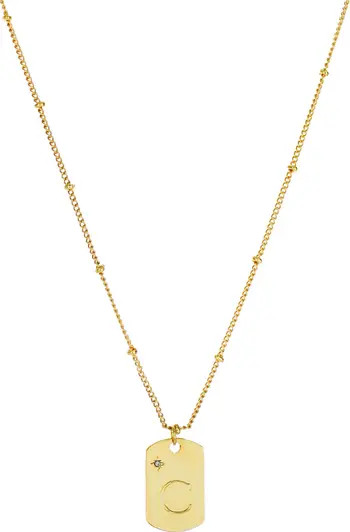 Initial Tag Pendant Necklace | Nordstrom