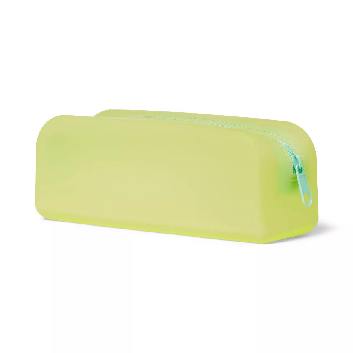 Rectangle Jelly Pencil Pouch Zip without Glitter Yellow - up & up™ | Target