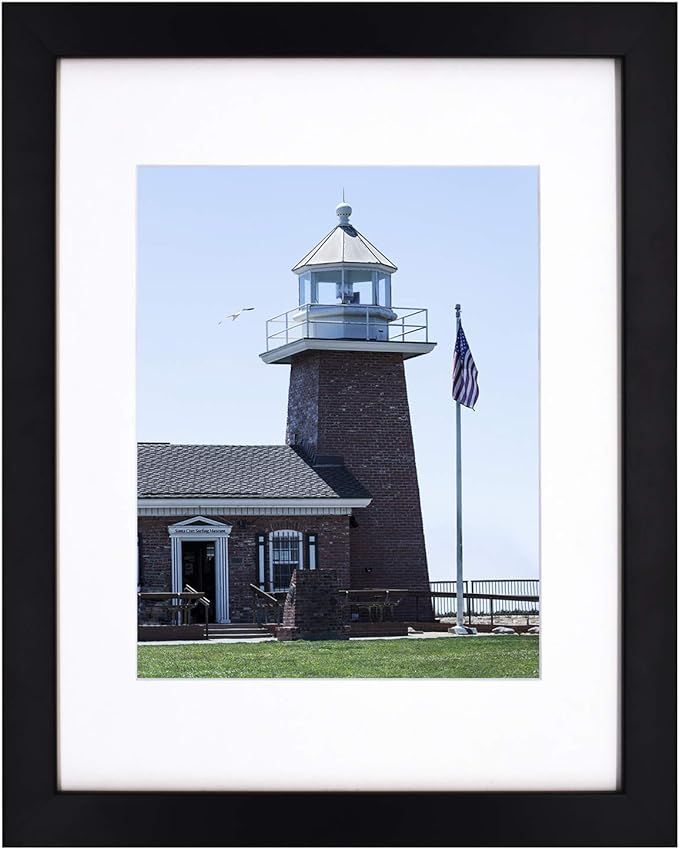 Golden State Art 11x14 Photo Wood Frame with Mat for 8x10 Picture BLACK | Amazon (US)