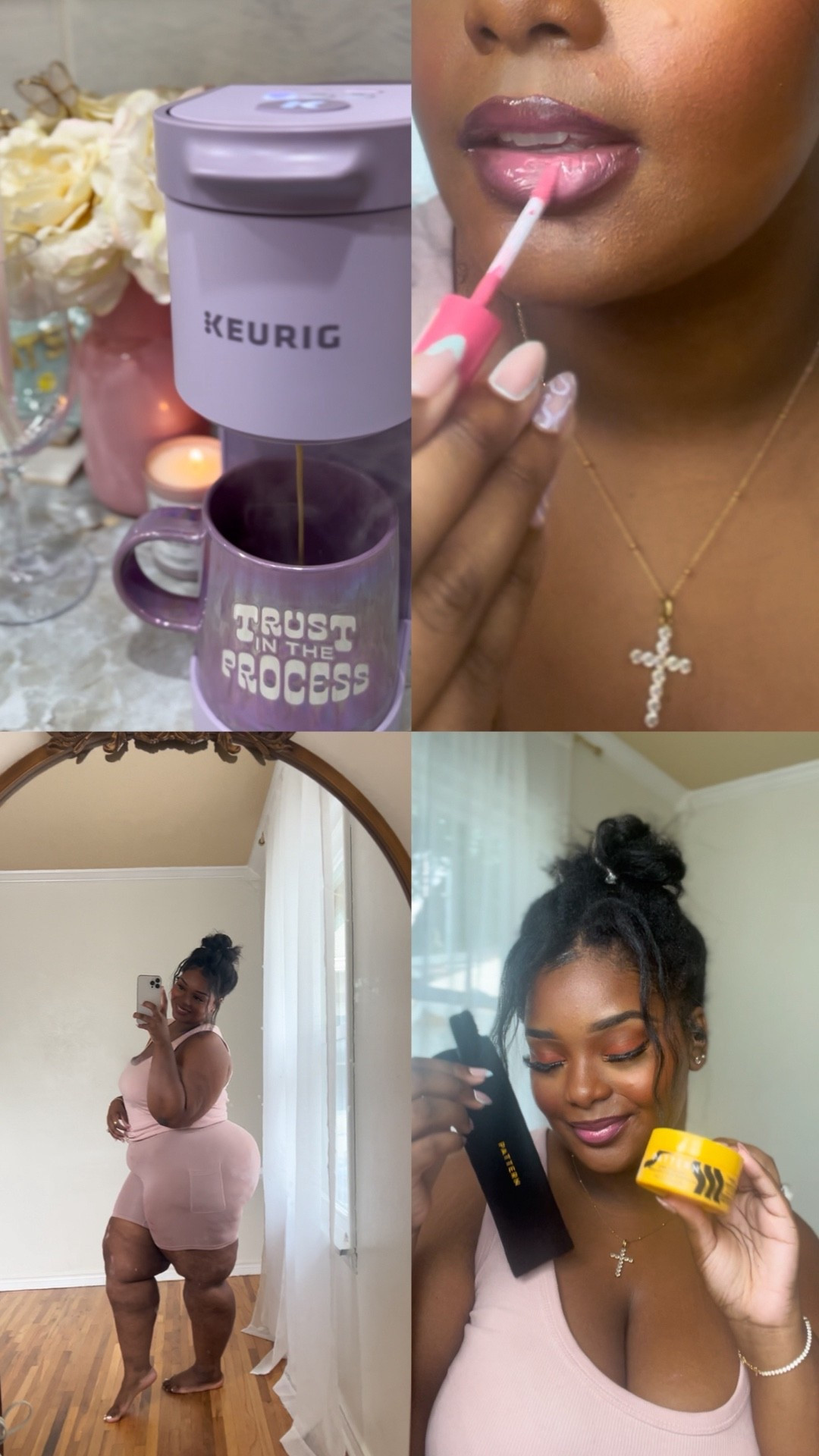 Wife & Mommy finishing touches & morning vlog! How cute is this lilac Keurig and the pattern beauty edge control brush hehe!! Ooh and the thigh society shorts are so comfy! 🤭🌸✨

#LTKHome #LTKPlusSize #LTKBeauty