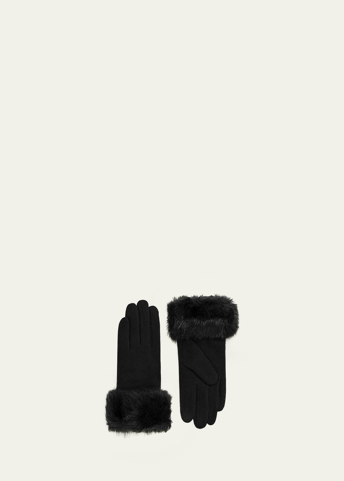 Monroe Touch Screen Gloves w/ Faux-Fur Cuffs | Bergdorf Goodman