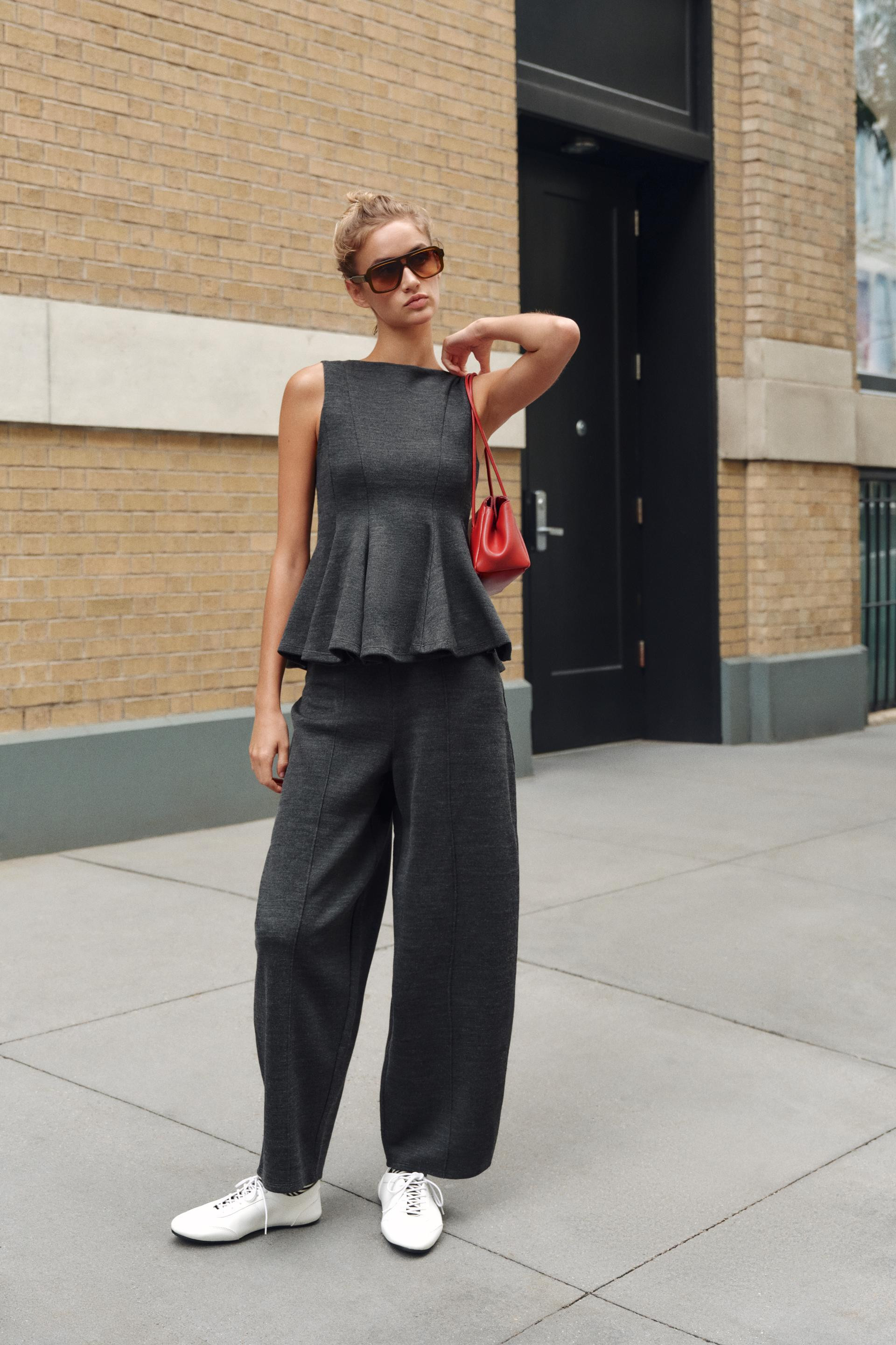 SOFT PEPLUM TOP | Zara US