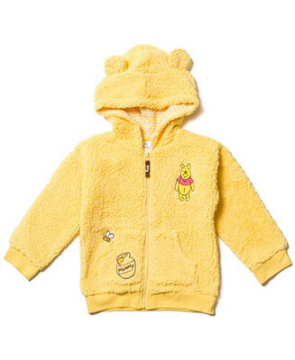 Winnie the Pooh Baby Boys Mickey Mouse Tigger Pluto Zip Up Hoodie - Macy's | Macy's