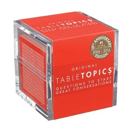 TABLETOPICS - Original - 10th Anniversary Edition: Questions to Start Great Conversations | Amazon (CA)