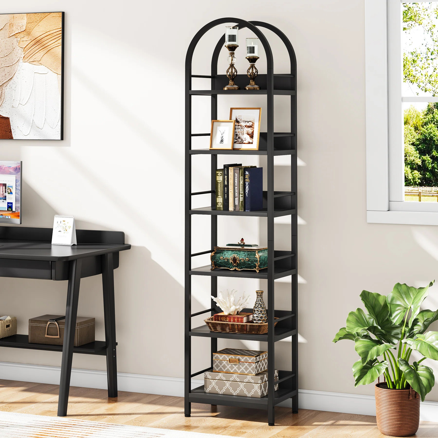 17 Stories Benjamon 17.32'' W Metal Shelving Unit | Wayfair | Wayfair North America