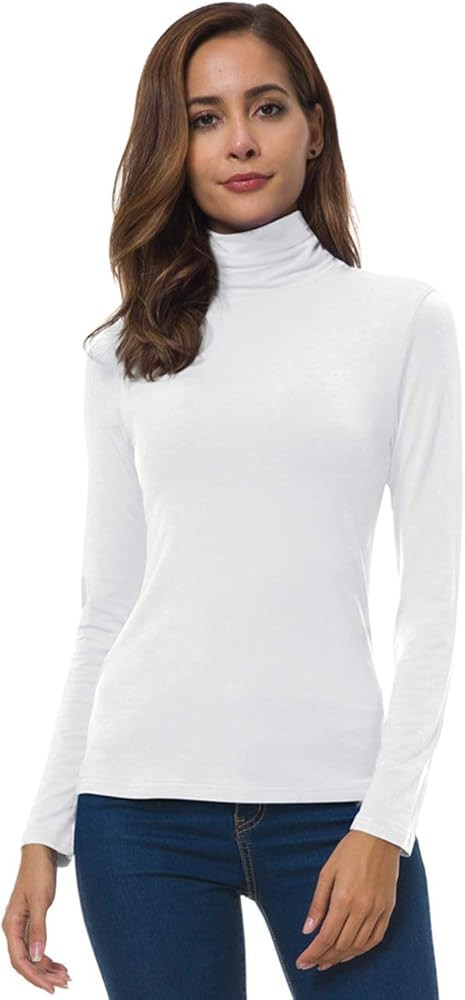 VOBCTY Womens Long Sleeve Turtleneck Lightweight Slim Active Shirt | Amazon (US)