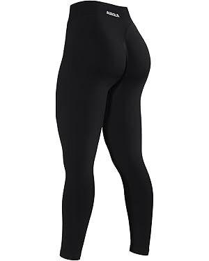 AUROLA Influence Workout Leggings for Women, Seamless Compression Tummy Control Leggings Mid Rise... | Amazon (US)