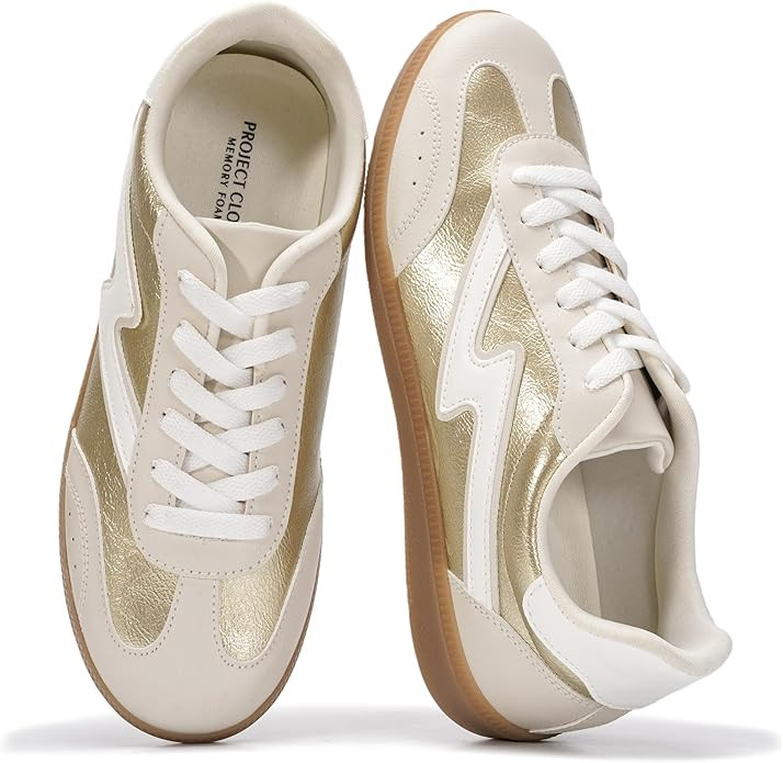 Project Cloud Sneakers for Women - Lace-Up Shoes for Women Trendy Women Sneakers with Memory Foam... | Amazon (US)