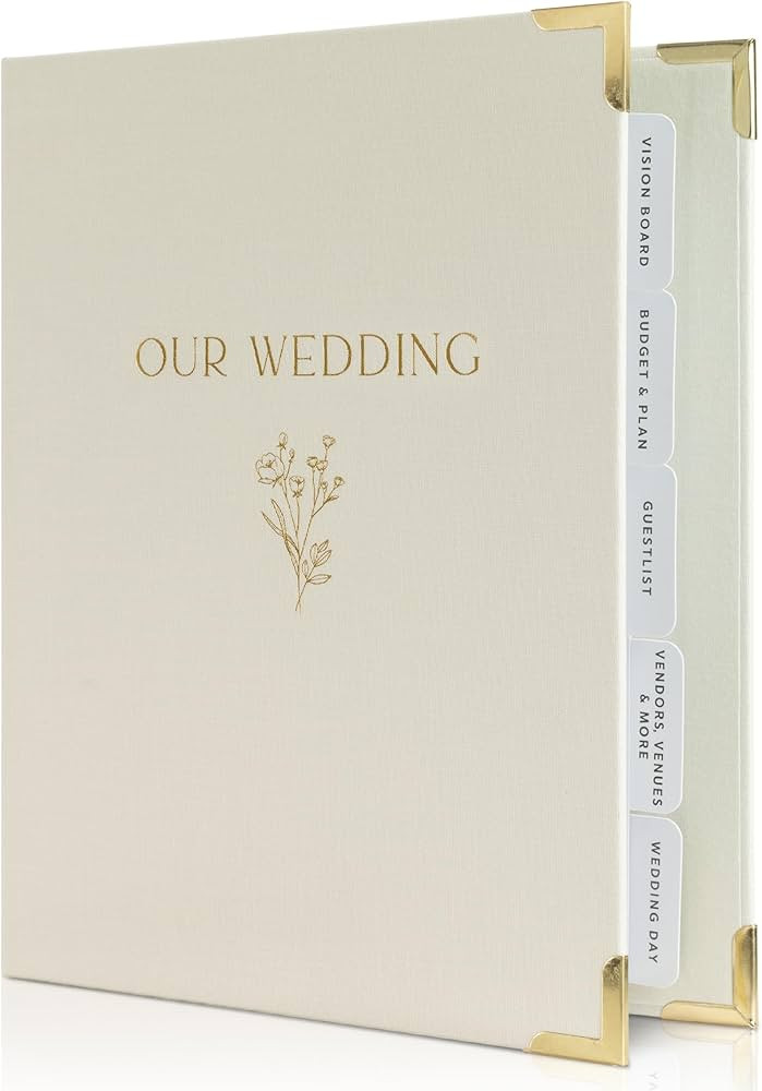 Beautiful Wedding Planner Book And Organizer - A Unique Linen Binder For the Bride Perfect To Pla... | Amazon (US)