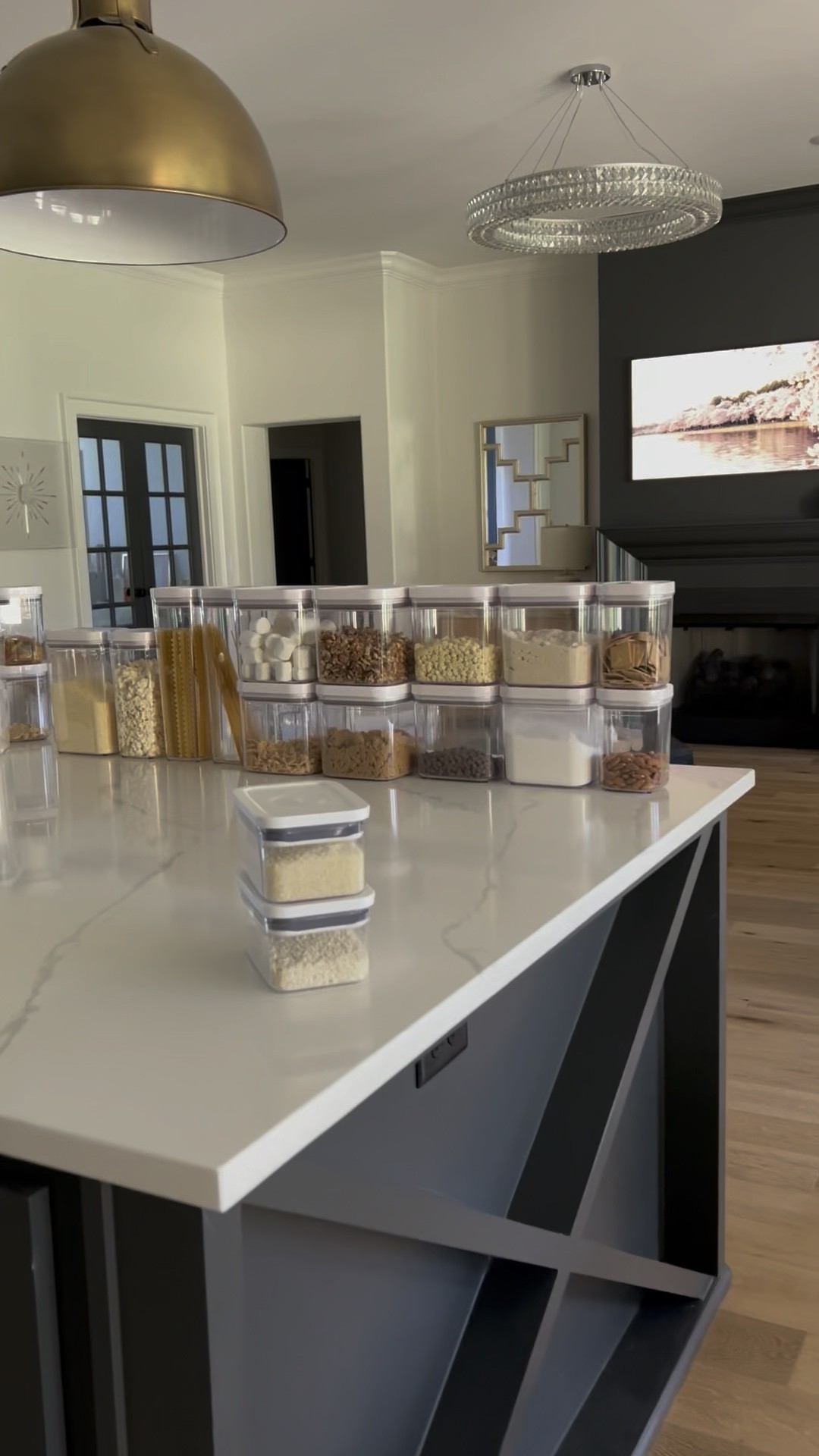 Pantry Project! Major sale on many these organization essentials right now. I love a pretty pantry but it has to be practical and these air tight storage containers offer both. I like to label the bottom to keep a really clean look and makes it easy when I want to switch out what’s in a container. Functional organization! #kitchen #homeorganization #targetse #pantry 

#LTKstyletip #LTKsalealert #LTKhome