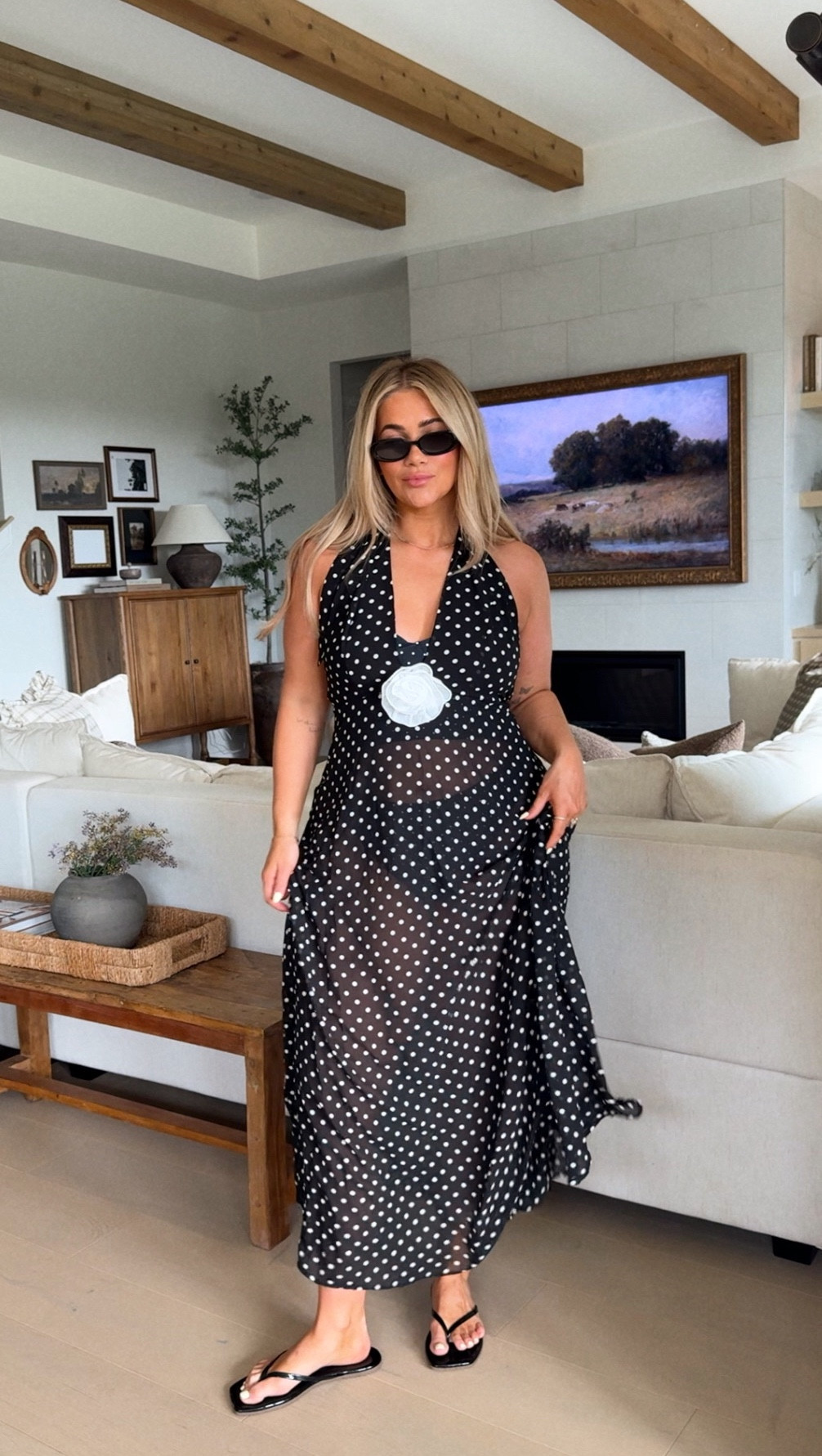 Love this cover up🤎 It’s sheer but could  wear to dinner if you have the right undergarments. I got a large 

#LTKTravel #LTKMidsize #LTKSwim