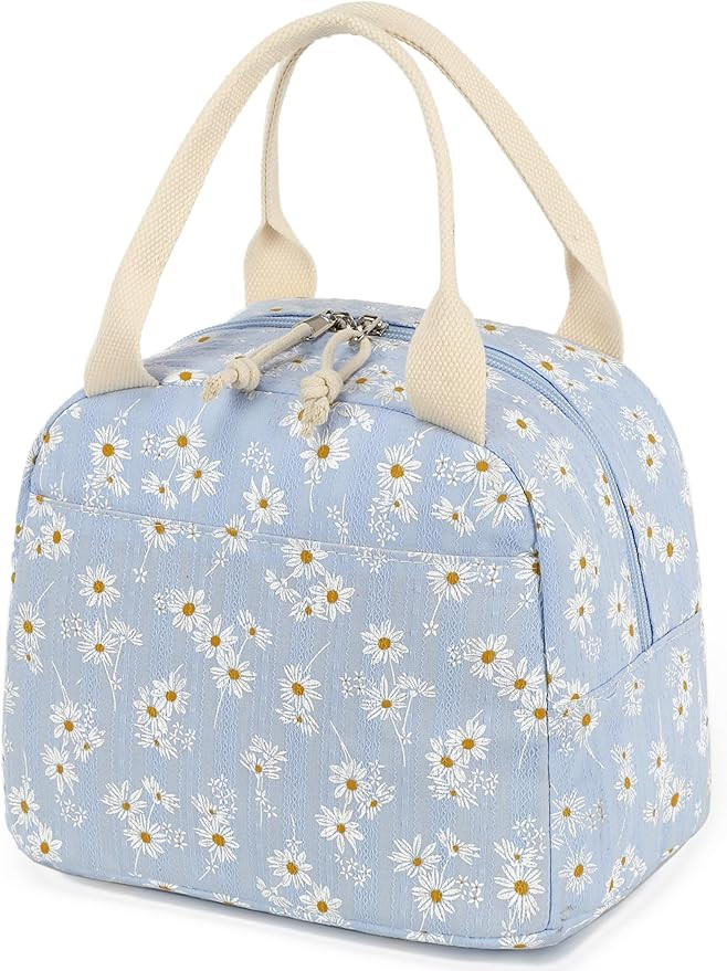 Bluboon Lunch Bag for Women Men Cute Corduroy Lunch Tote Bags Reusable Insulated Lunch Box Large ... | Amazon (US)