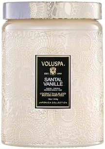 Voluspa Santal Vanille Candle, 18 oz, Coconut Wax Blend, Scented Candles for Home, 100 Hour Burn ... | Amazon (US)