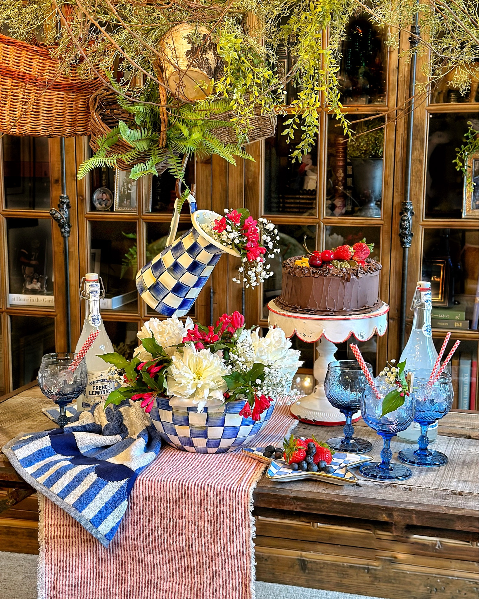 Undeniably Mackenzie-Childs Royal Check  

#LTKSeasonal #LTKhome #LTKwedding