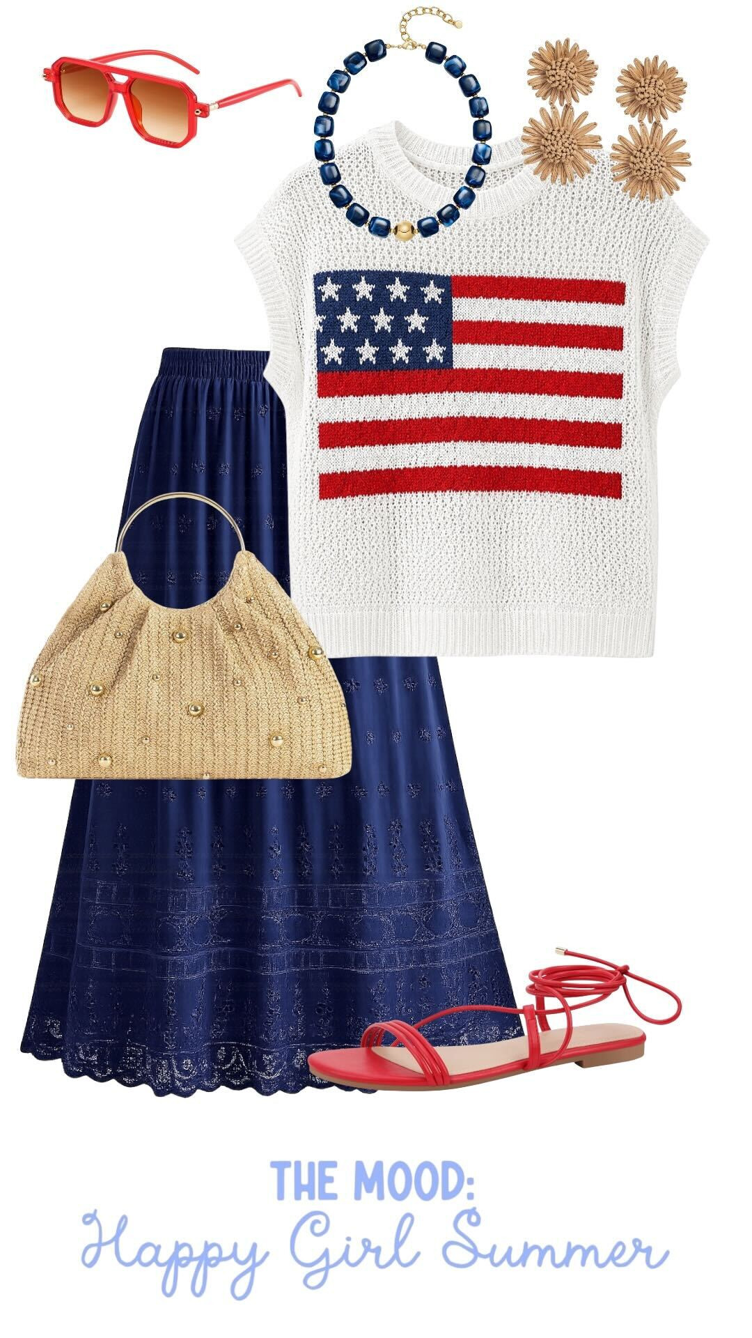 Summer outfit inspo with red and navy accents! SO ADORABLE! 

 #LTKdayinmylife #LTKootd #LTKSeasonal