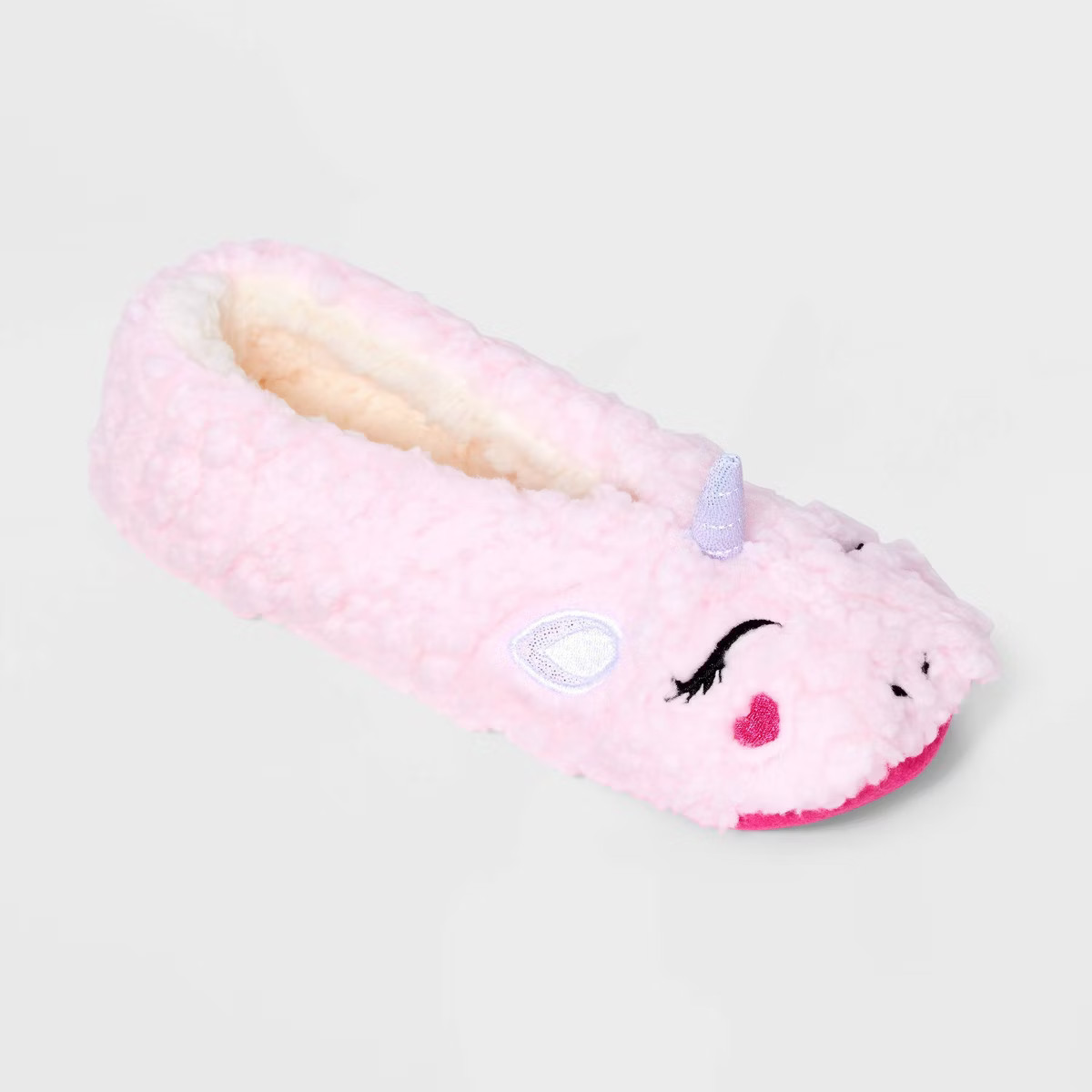 Girls' 'Unicorn' Slipper Socks - Cat & Jack™ Pink | Target