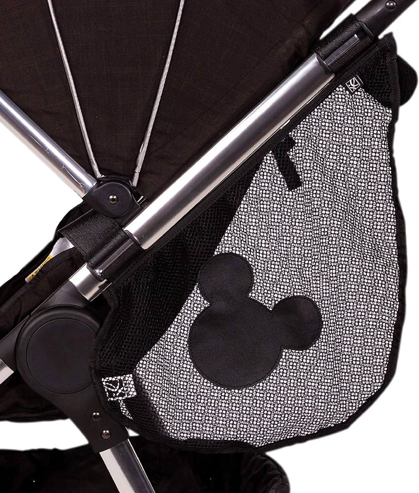 Disney Baby by J.L. Childress Side Sling Cargo Net, Stroller Organizer & Storage, Mickey Black | Amazon (US)