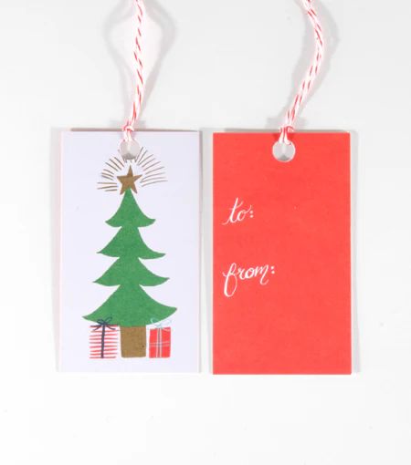 christmas tree gift tags | Thimblepress