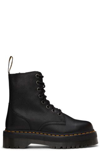 Black Pisa Jadon Platform Boots | SSENSE