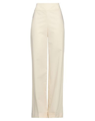 Di Stavnitser Woman Pants Cream Size 4 Cotton, Silk, Elastane | YOOX (US)