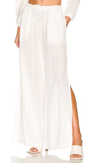 Side Slit Beach Pant in White | Revolve Clothing (Global)