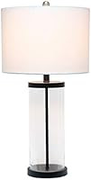 Elegant Designs LT3323-BLK Enclosed Glass Table Lamp, Black | Amazon (US)