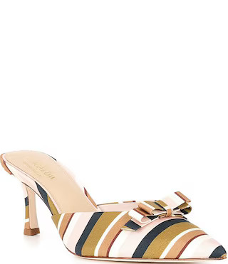 Antonio Melani x Style Bungalow Lido Stripe Print Bow Detail Dress Mules | Dillard's | Dillard's