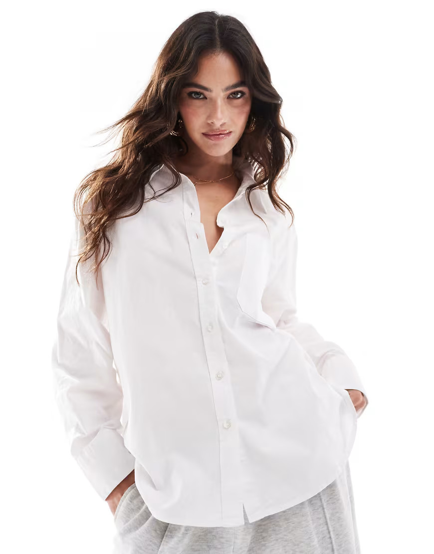 Vero Moda - Chemise oversize à poignets larges - Blanc | ASOS (Global)