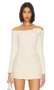 LPA Romola Bodysuit in Cannoli Cream from Revolve.com | Revolve Clothing (Global)