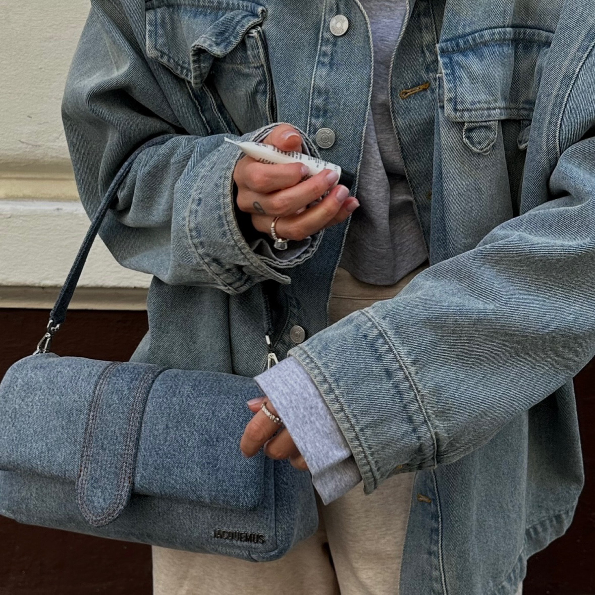 Double Denim OOTD - Jacke + Longsleeve Vival 💙

#LTKspring #LTKbag #LTKstyletip