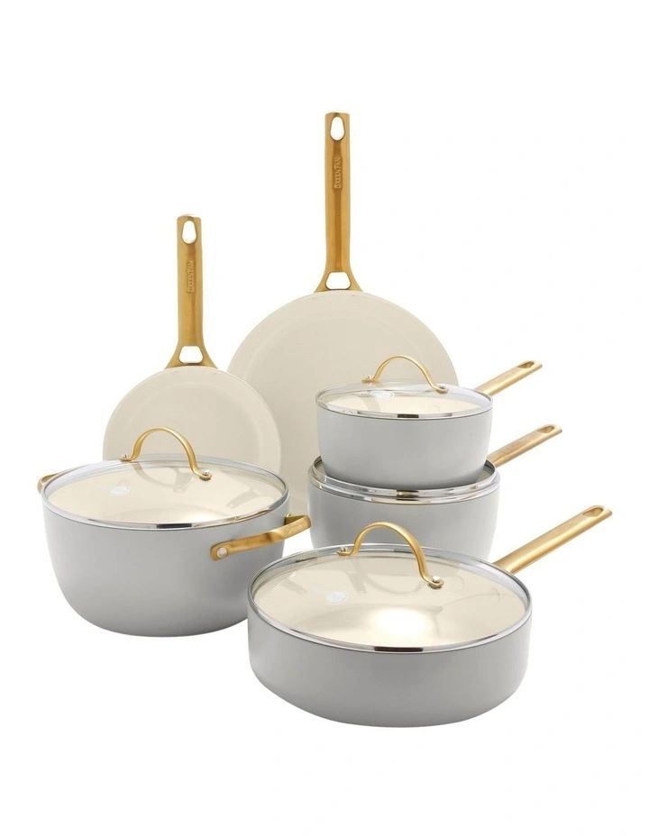 Padova 6 Piece Cookware Set in Dove Grey | Myer
