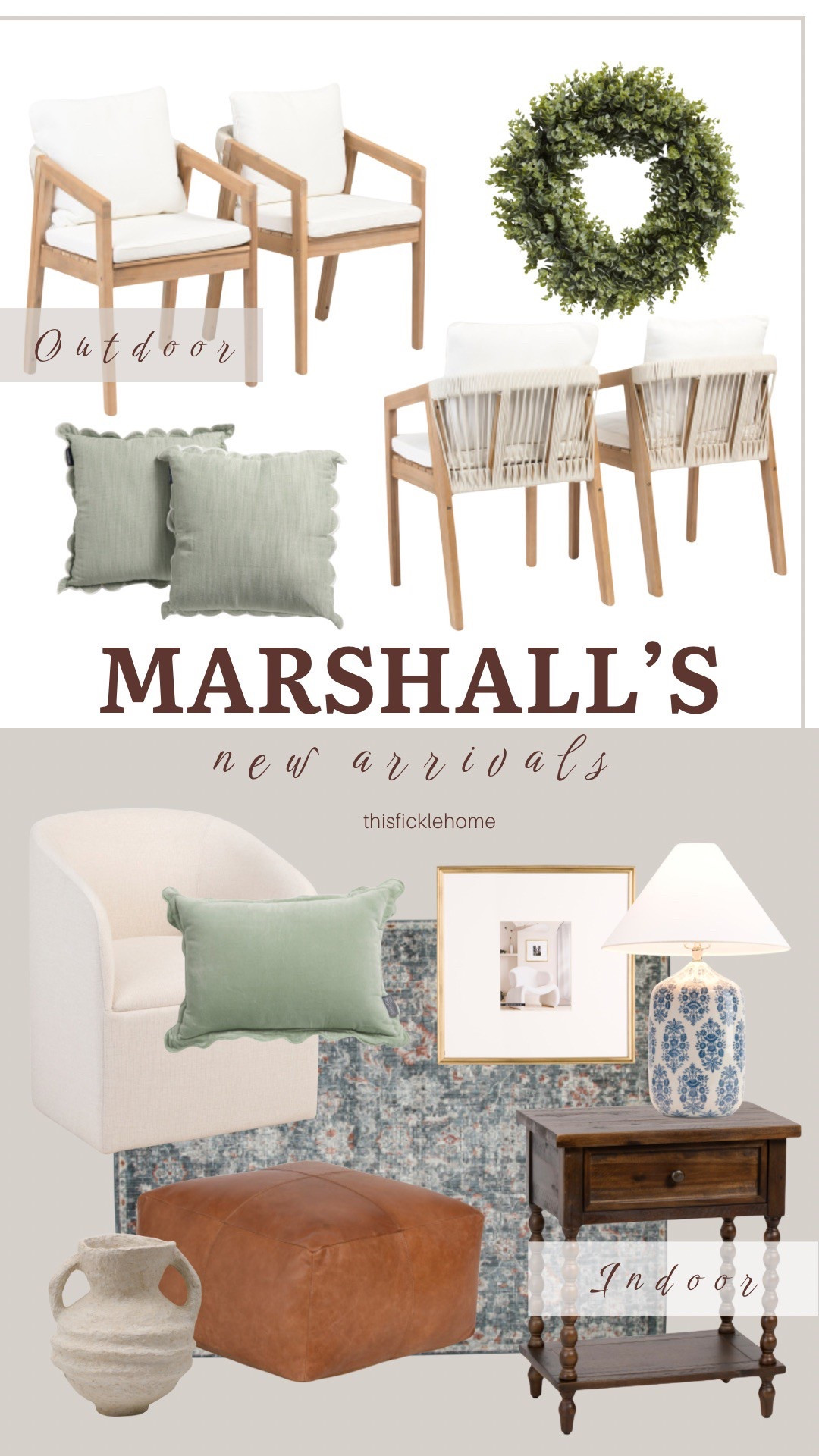 Latest home finds at Marshall’s.

Affordable outdoor decor. Affordable home decor. Large leather pouf. Loloi rug. Unique table lamp. Affordable frames. Swivel chair. Outdoor pillows.

#LTKSaleAlert #LTKHome