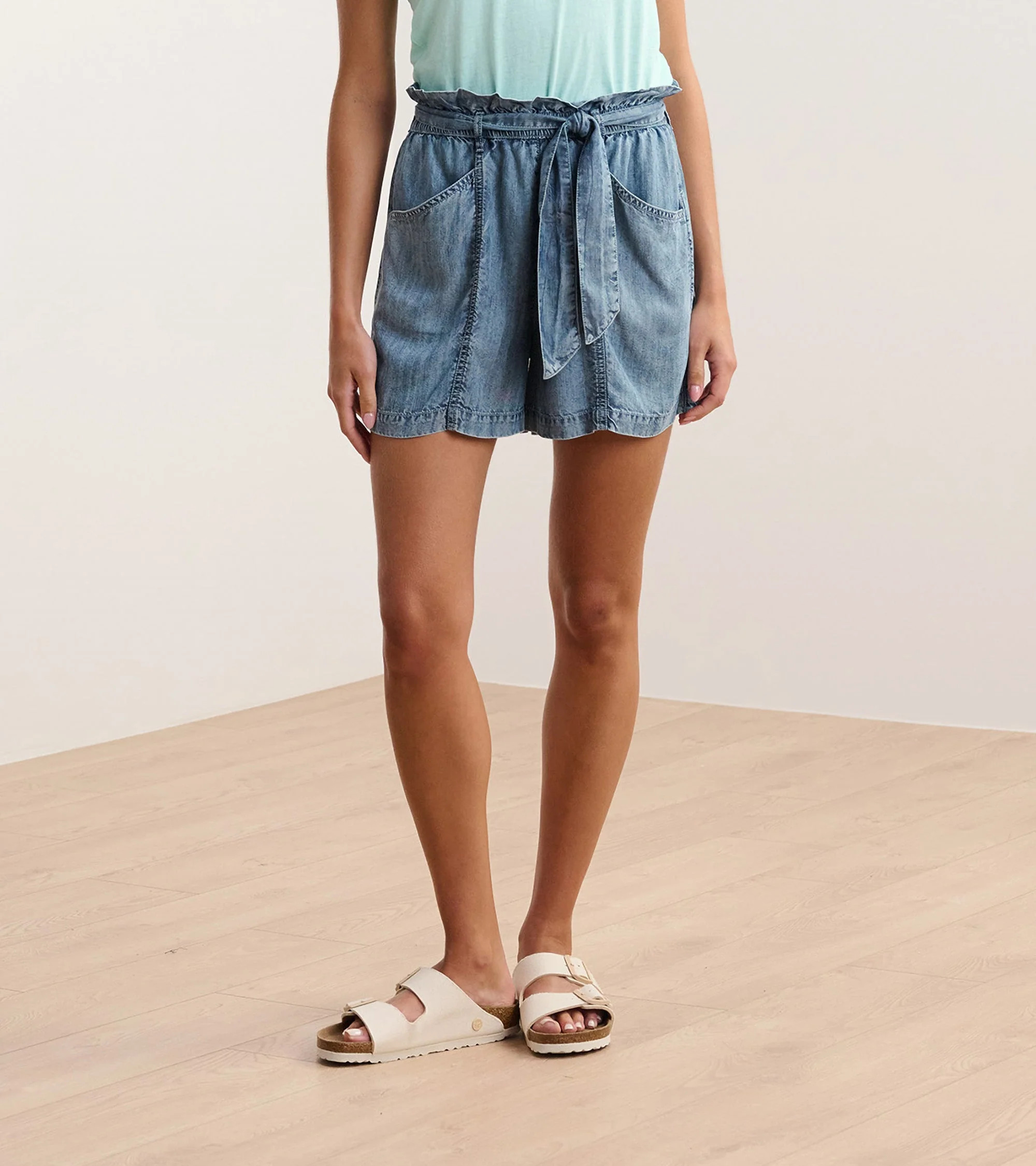 Cassie Shorts - Blue Acid Wash | Hatley