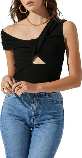 Montrose Asymmetric Neck Cutout Bodysuit | Nordstrom