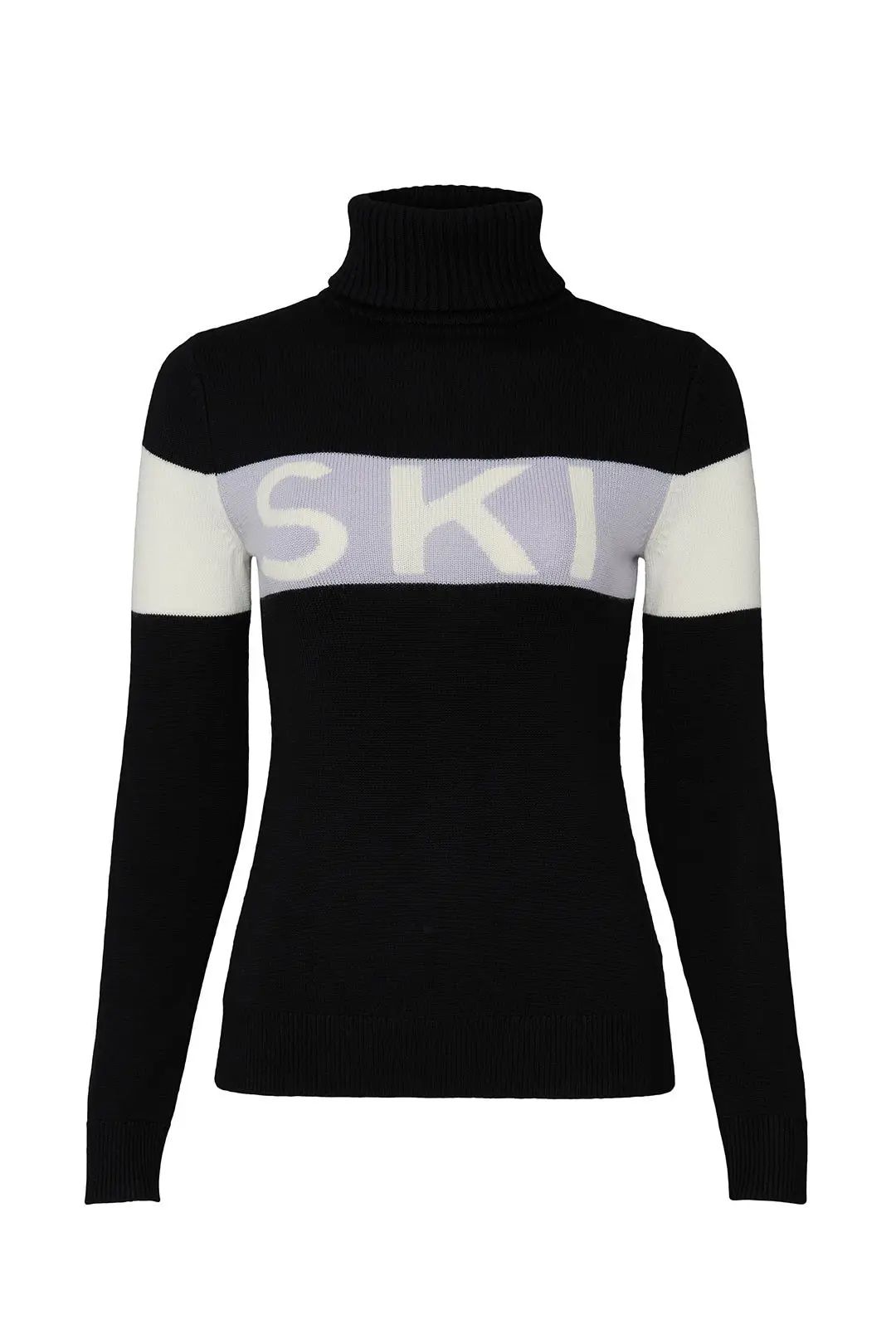 Perfect Moment Black Ski Sweater | Rent the Runway