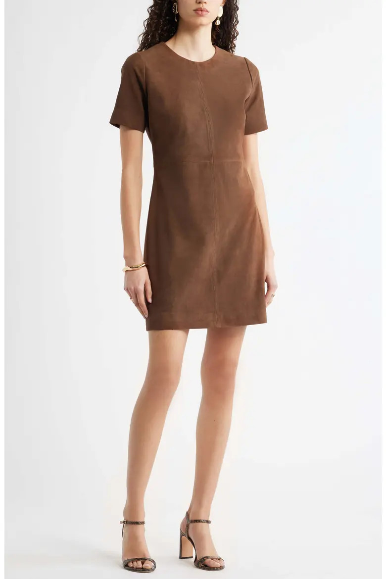 Sculpted Suede Minidress (Women) | Nordstrom | Nordstrom