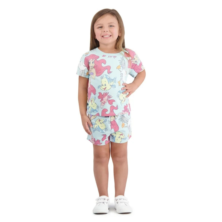 Little Mermaid Toddler Girls Short Set, Sizes 12 Months-5T | Walmart (US)