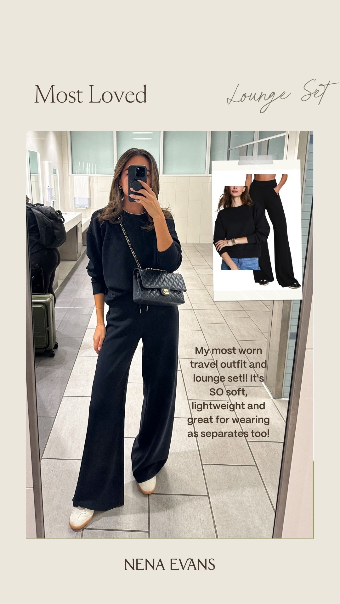 Most loved travel and lounge set!! Crewneck on SALE under $100!! Wearing size S half zip and size S tall in pants pre/pregnancy (I’m 5’8”) 

Travel outfit 
Airport outfit 
Matching set 
Loungewear


#LTKTravel #LTKFindsUnder100 #LTKSaleAlert