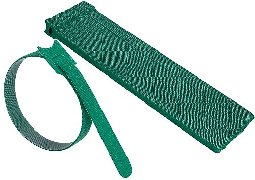 60 Pcs Christmas Garland Ties - 12" Adjustable Holiday Garland Ties - Reusable Nylon Garden Plant Cable Straps for Christmas Tree Wreath Stairways Railings Decoration (Green) | Amazon (US)