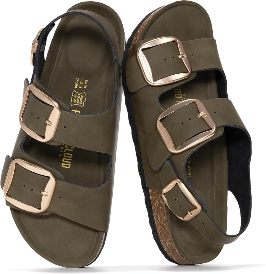 Project Cloud 100% Genuine Leather Beach Sandals for Women 2026 with Lightweight & Comfortable Sl... | Amazon (US)