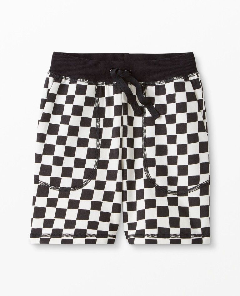 Checkered Shorts In French Terry | Hanna Andersson