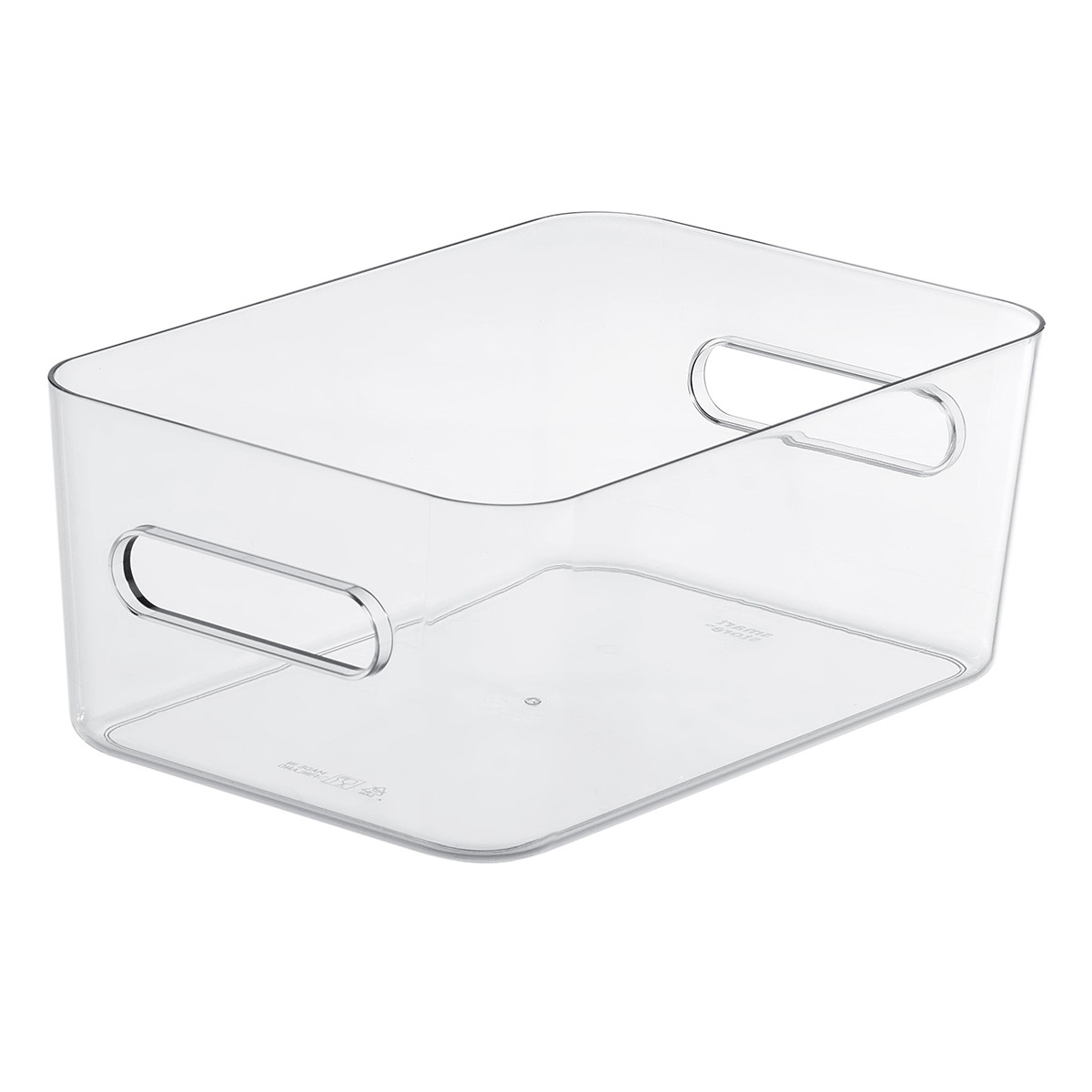 Compact Plastic Bin w/Handles | The Container Store