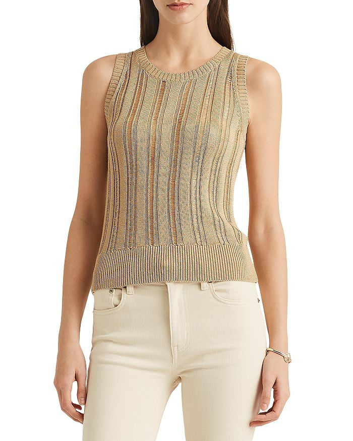 Ralph Lauren Shimmer Pointelle Knit Tank Back to Results -  Women - Bloomingdale's | Bloomingdale's (US)