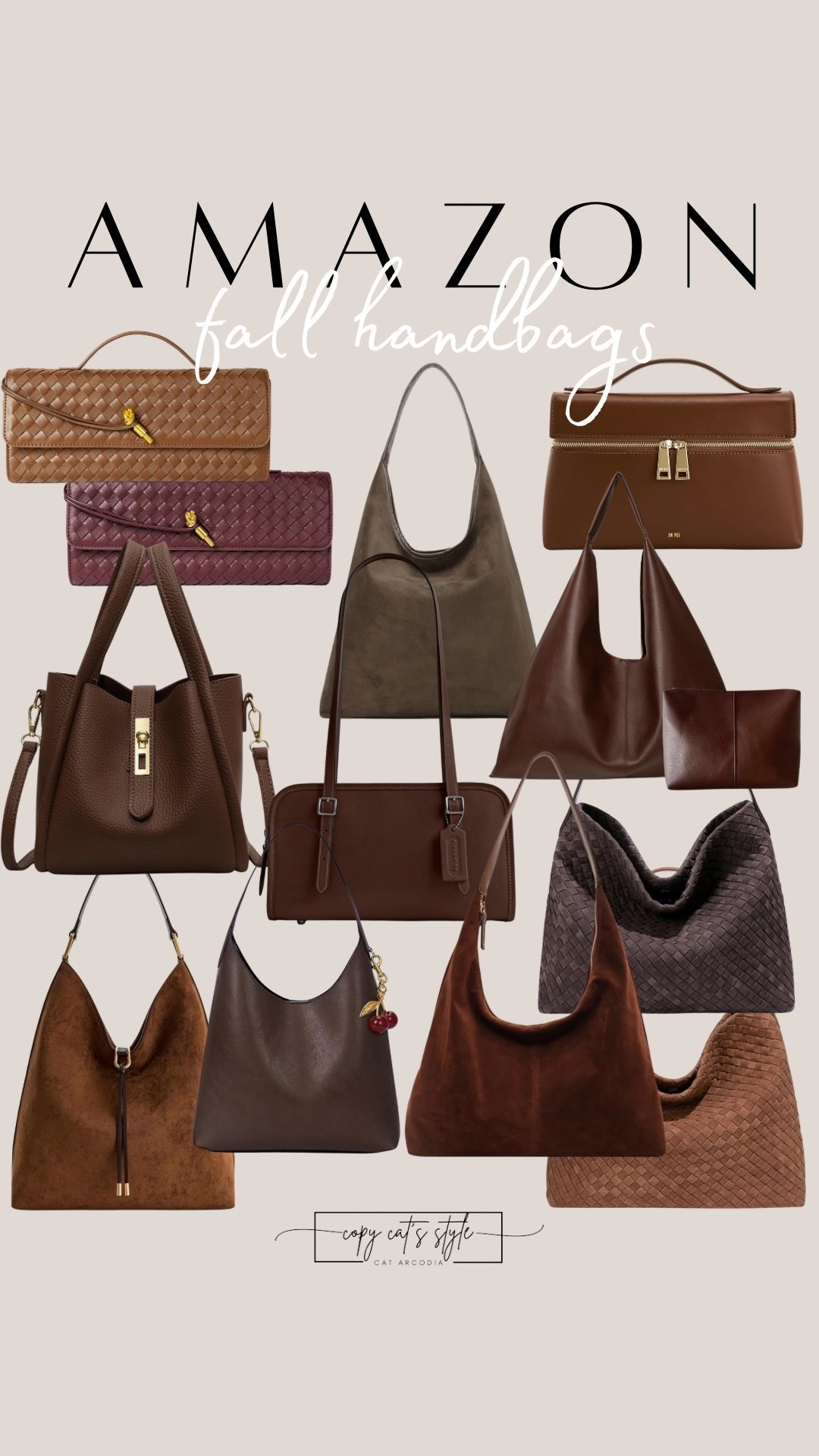Amazon Fall bags are so good! Amazon brown bags. 

#LTKStyleTip #LTKItBag #LTKFindsUnder50