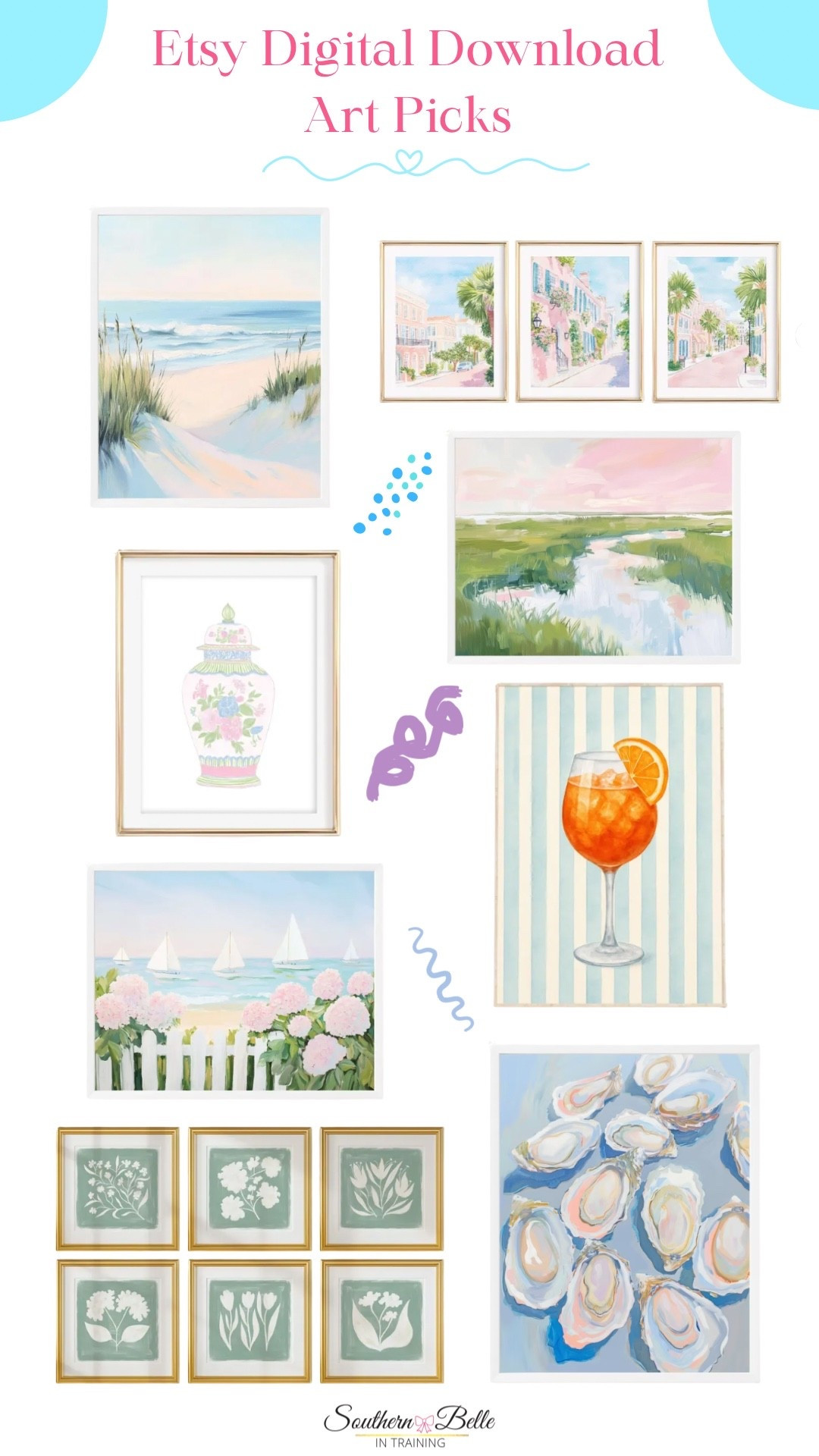 Grandmillennial Art || Grandmillennial Decor || Pastel Art || Affordable Art 

#LTKHome