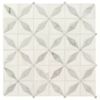 MSI Bianco Starlite Starlite 12 in. x 12 in. Polished Marble Floor and Wall Tile (10 sq. ft./Case... | The Home Depot