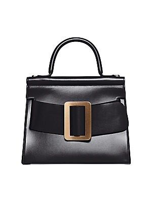 Leather Buckled Satchel | Saks Fifth Avenue