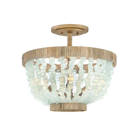 Boho Chic Semi-Flush Ceiling Light - Coastal | Shades of Light